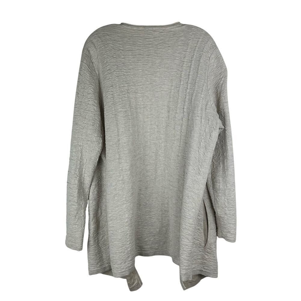 Pure J. Jill Open Front Cardigan Size M Beige Relaxed - Picture 2 of 7